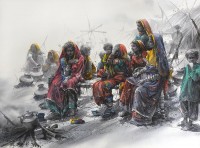Ali Abbas, 22 x 30 Inch, Watercolor on Paper, Figurative Painting, AC-AAB-228